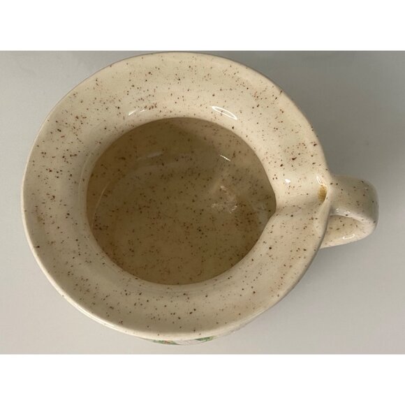 Vintage Stoneware Handled Child' s Camber‎ Pot with Geese Motif - Picture 14 of 16